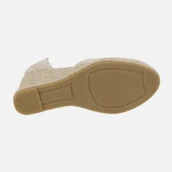 Alpargatas de lino con cintas para mujer Viguera