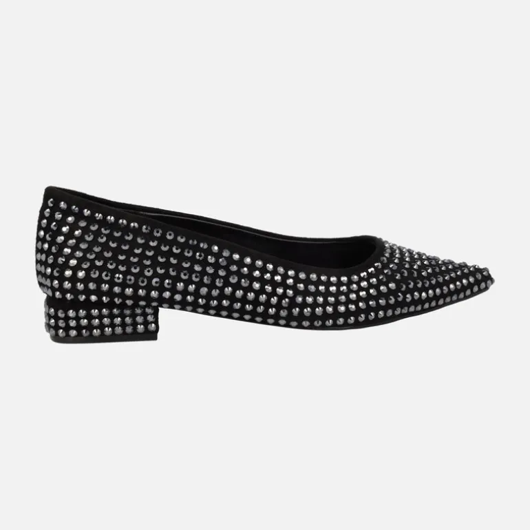 Bailarinas de tacón bajo cubiertas de strass Guida