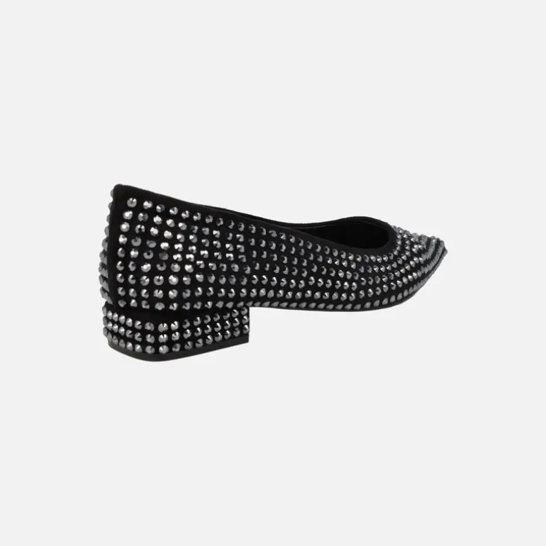 Bailarinas de tacón bajo cubiertas de strass Guida