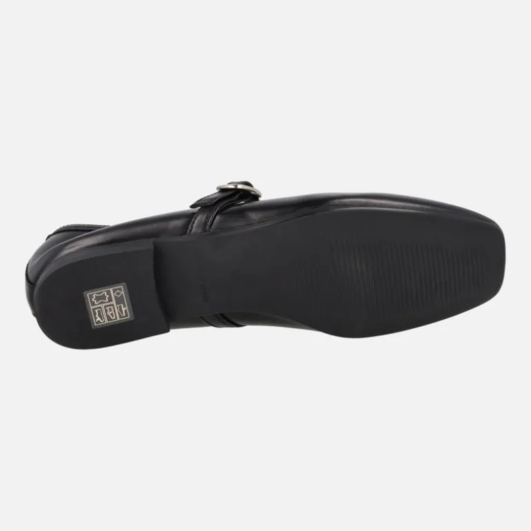 Bailarinas merceditas en piel negra de Bryan