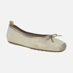 Bailarinas planas de ante metalizado Hitara Onix