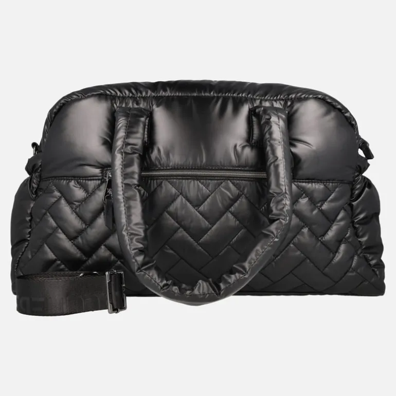 Bolsa de viaje en tejido acolchado metalizado