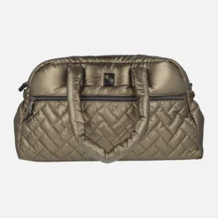 Bolsa de viaje en tejido acolchado metalizado