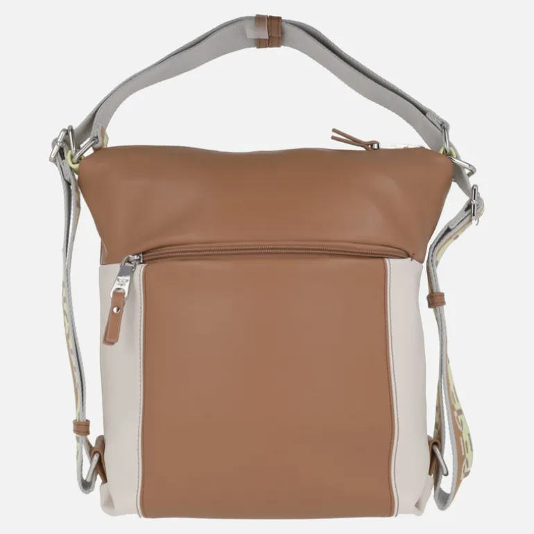 Bolsos - mochila Pepe Moll en combinado camel