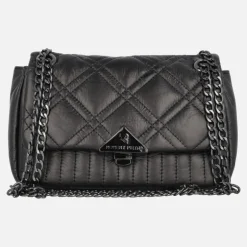 Bolsos acolchados Lotus con tapa y asa de cadena