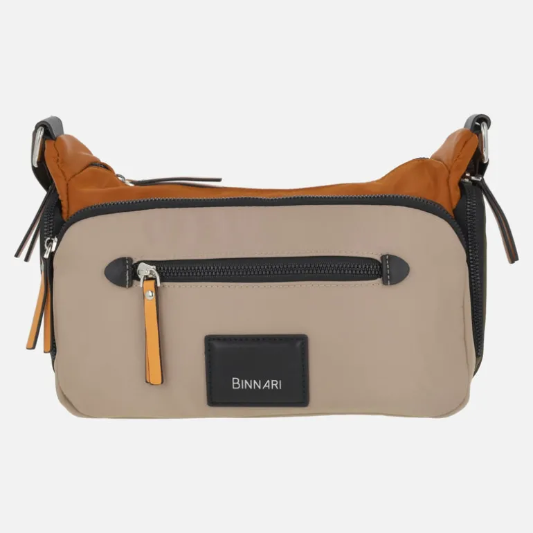 Bolsos bandolera con múltiples bolsillos Estepona multi canela