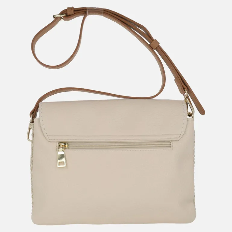 Bolsos bandolera de piel Carmela en combinado hielo
