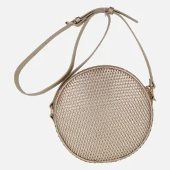 Bolsos bandolera en acabado trenzado Parkland platino