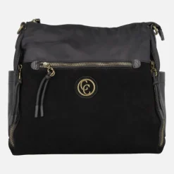 Bolsos Carmela en combinado de serraje y tejido