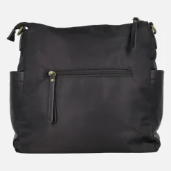 Bolsos Carmela en combinado de serraje y tejido