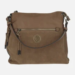 Bolsos Carmela en combinado de serraje y tejido