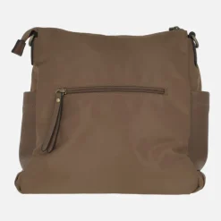 Bolsos Carmela en combinado de serraje y tejido