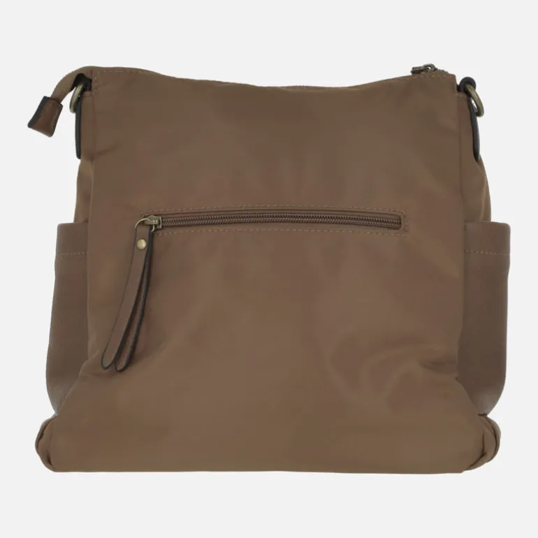 Bolsos Carmela en combinado de serraje y tejido