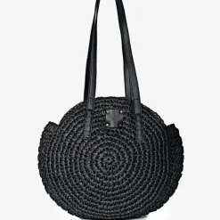 Bolsos circulares de rafia Luciana