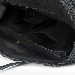Bolsos circulares de rafia Luciana