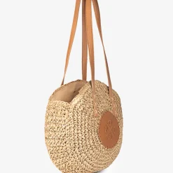 Bolsos circulares de rafia Luciana
