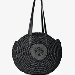 Bolsos circulares de rafia Luciana