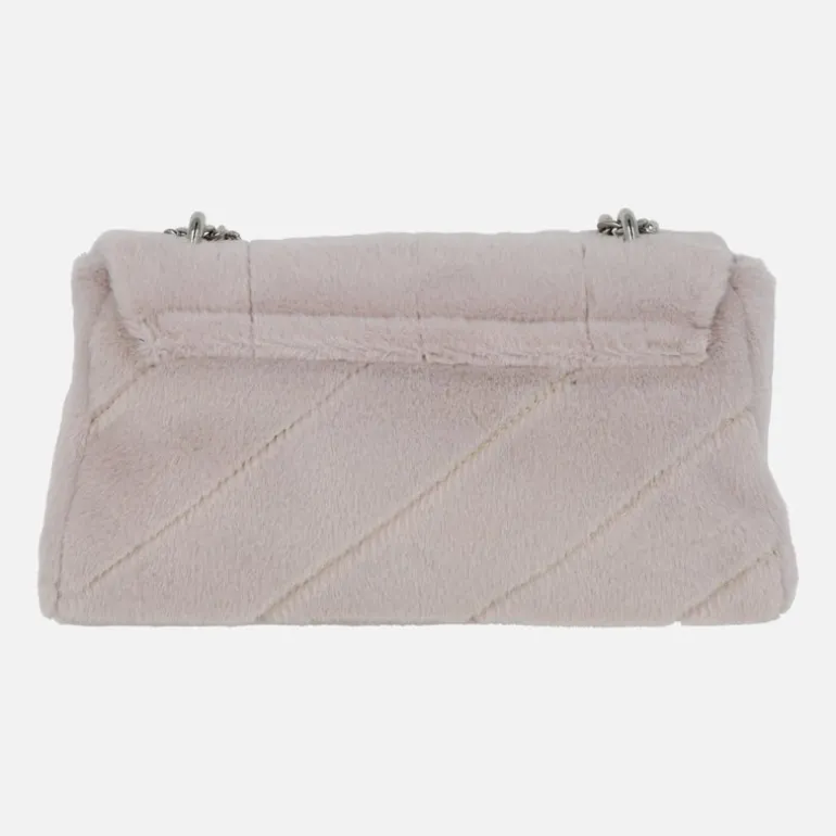 Bolsos con cadena metálica para mujer con aspecto pelo
