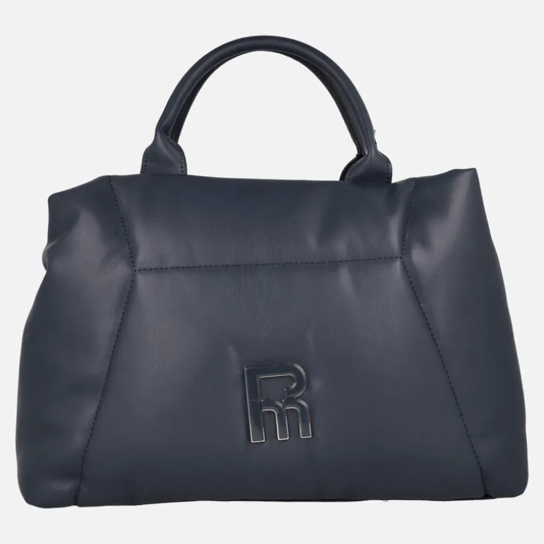 Bolsos de mano acolchados con logo frontal y asa bandolera