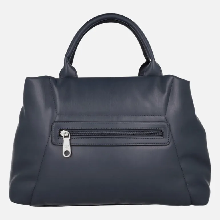 Bolsos de mano acolchados con logo frontal y asa bandolera