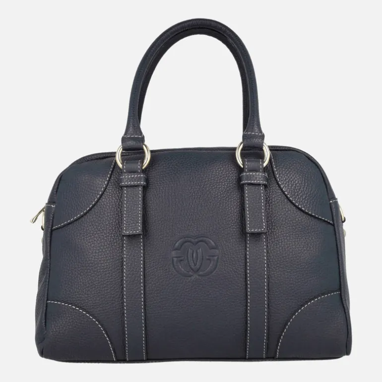Bolsos de mano en piel estilo bowling