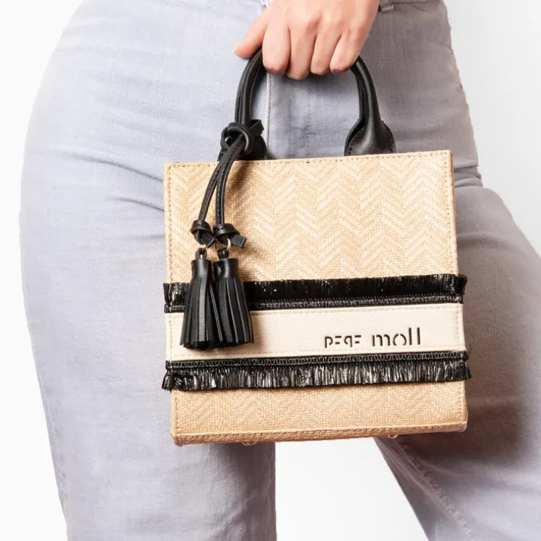 Bolsos de mano en rafia Pepe Moll 231292