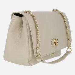 Bolsos de piel con tapa y cierre de broche Femme