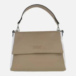 Bolsos de piel con tapa y asas intercambiables