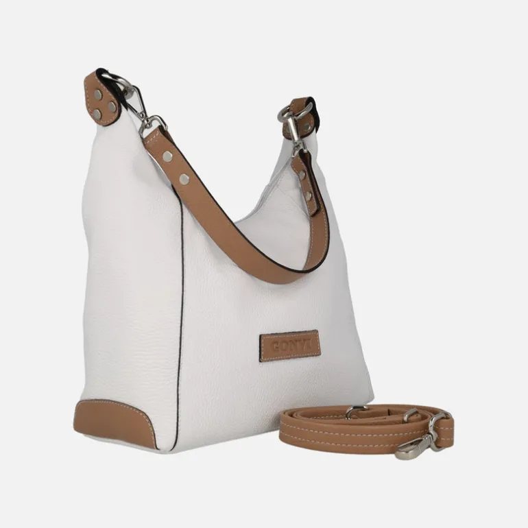 Bolsos de piel estilo góndola con asa bandolera incluída
