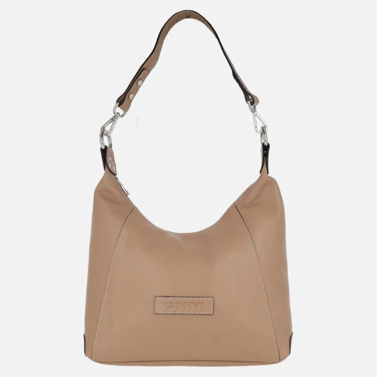 Bolsos de piel estilo góndola con asa bandolera incluída