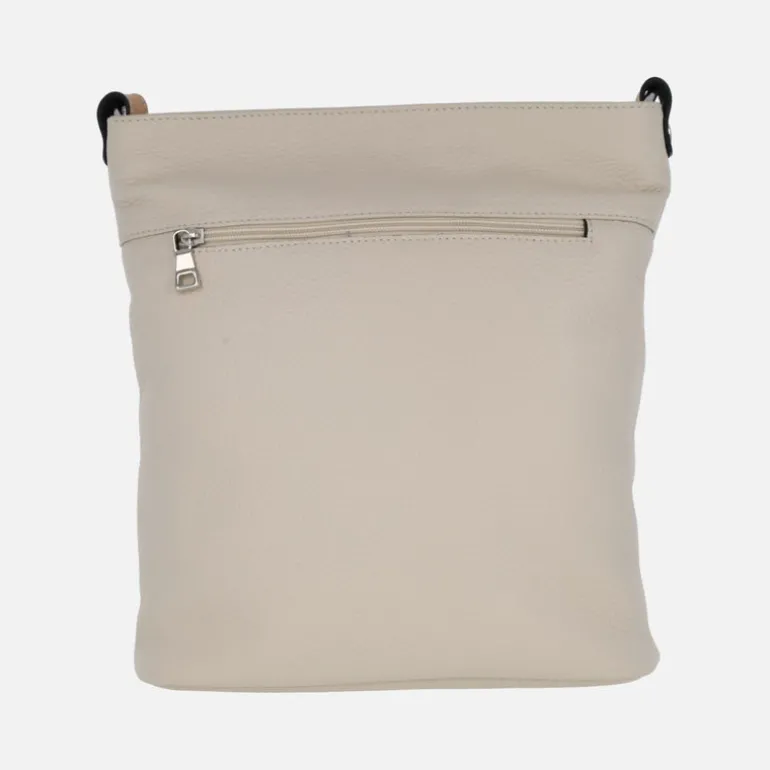 Bolsos de piel para hombro con bolsillo delantero y hebilla