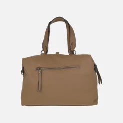 BOLSOS DE SERRAJE SINTÉTICO VOLUM CON DOS ASAS Y ADORNO