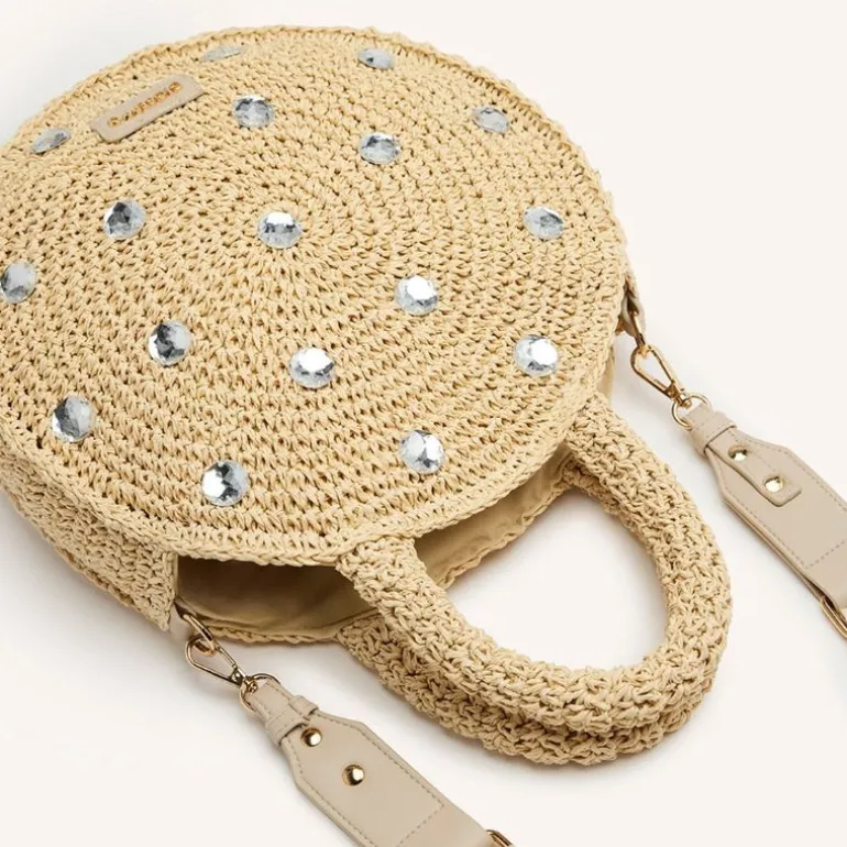 Bolsos joya en rafia con asa bandolera Muscoda