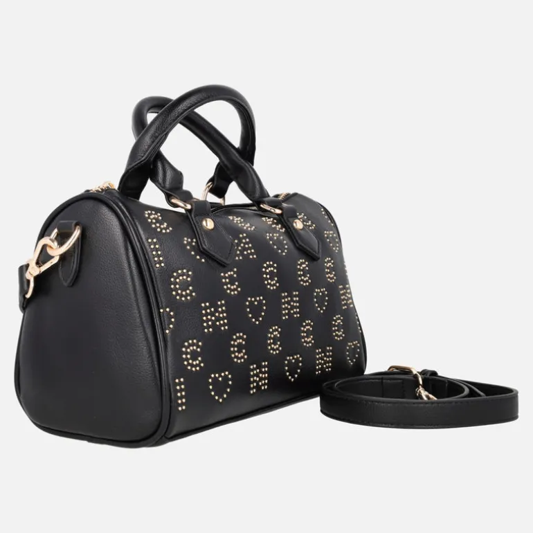 Bolsos mini bowling con letras y corazones en tachas doradas Noco