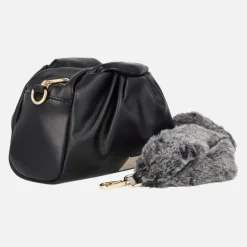 Bolsos multiposición Gravdal en negro con asa de pelo