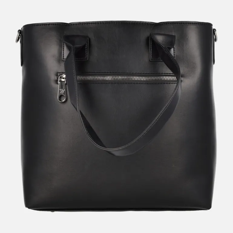 Bolsos Pepe moll en tejido y sintéticos combinado negro efecto entrelazado