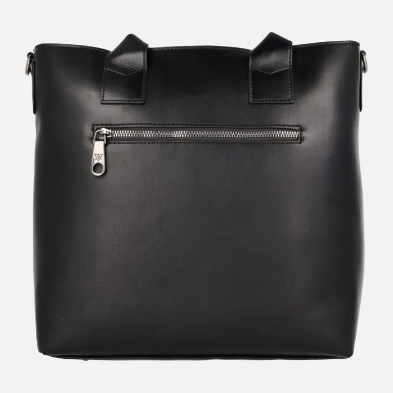 Bolsos Pepe moll en tejido y sintéticos combinado negro efecto entrelazado