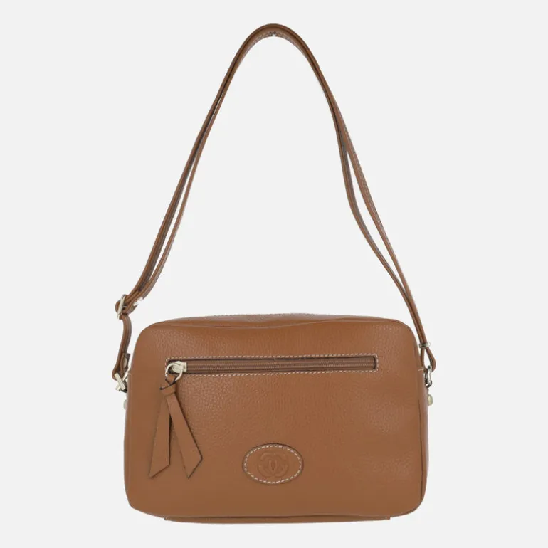 Bolsos rectangulares de piel con asa bandolera