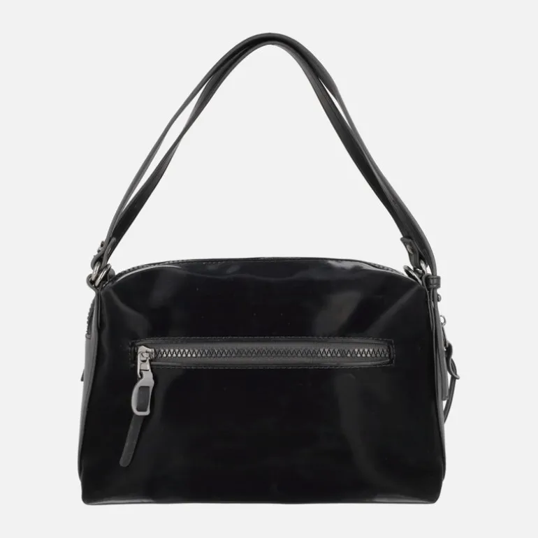 Bolsos Samoa en acabado aterciopelado con asas para hombro y bandolera