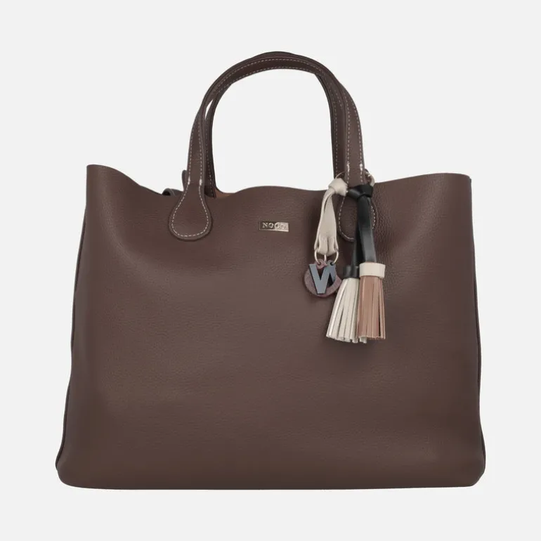 Bolsos shopper Noco con adorno de borlas y letras