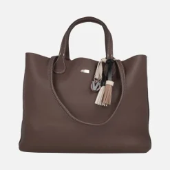 Bolsos shopper Noco con adorno de borlas y letras