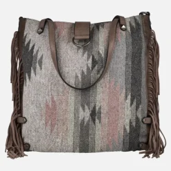 Bolsos Tote étnicos con flecos de Volum