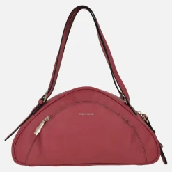 Bolsos triangulares Banana en piel roja