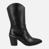 Botas Alpe Alina de media caña en piel negra