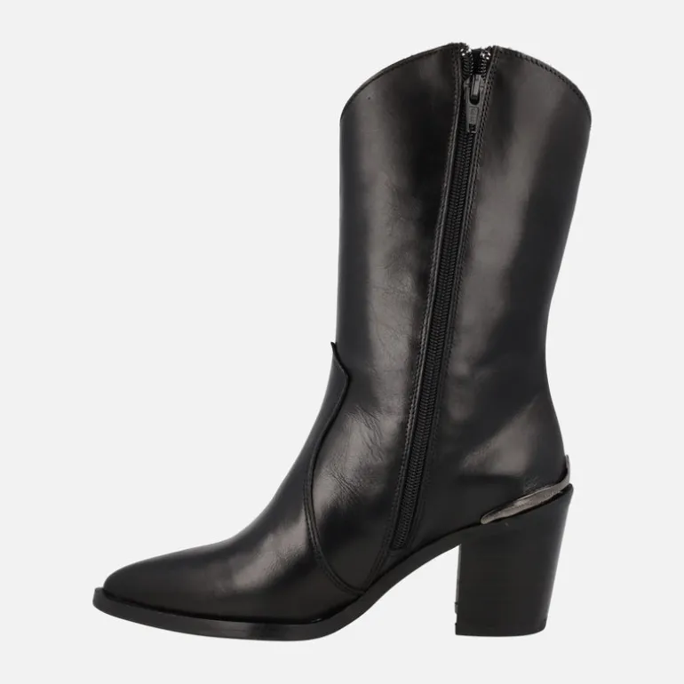 Botas Alpe Alina de media caña en piel negra
