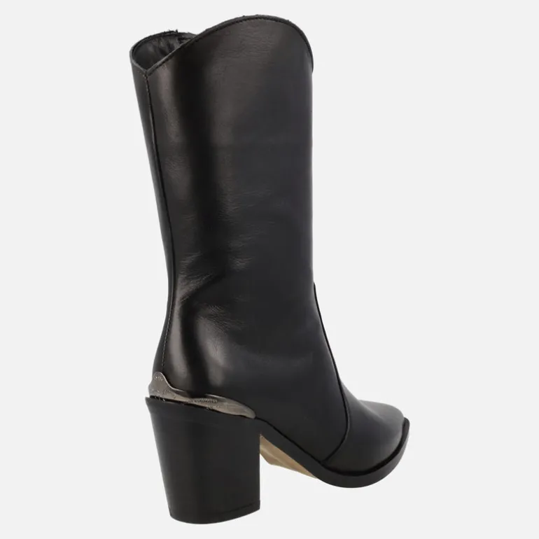 Botas Alpe Alina de media caña en piel negra