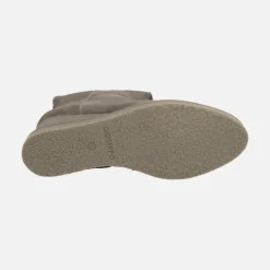 Botas altas Brora en serraje taupe con cuña