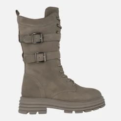 Botas altas de cordones con detalle de hebillas Terens