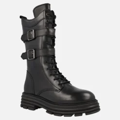 Botas altas de cordones con detalle de hebillas Terens