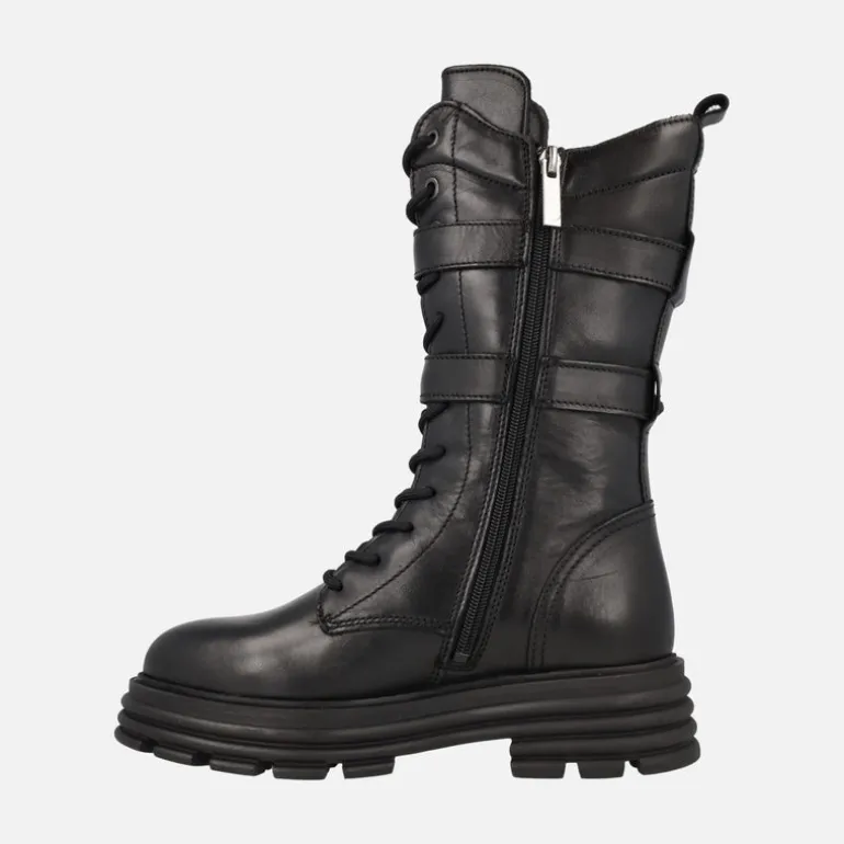Botas altas de cordones con detalle de hebillas Terens